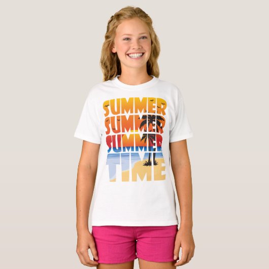 Zomertijd! T-shirt (Voorkant volledig)