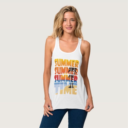 Zomertijd! Tanktop (Volledige Voorkant)