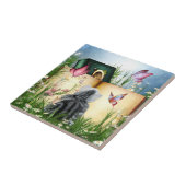 zomertijd tegeltje (Zijkant)