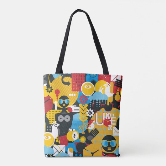 zomertijd tote bag (Achterkant)