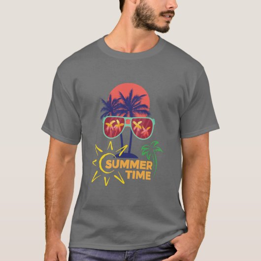 Zomertijd trending t-shirt (Voorkant)