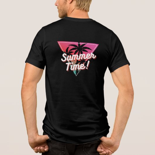 Zomertijd Tri-Blend Shirt (Achterkant)