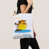 Zomertijd, tropische zon, tote bag (Dichtbij)