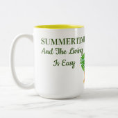 Zomertijd Tweekleurige Koffiemok (Links)