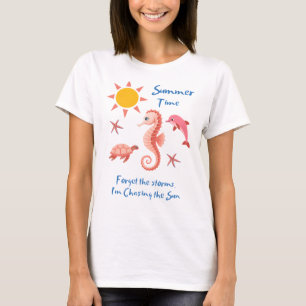 Zomertijd-vergeet de stormen T-shirt