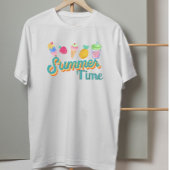 Zomertijd Vibes: Groovy blauwgroen T-shirt