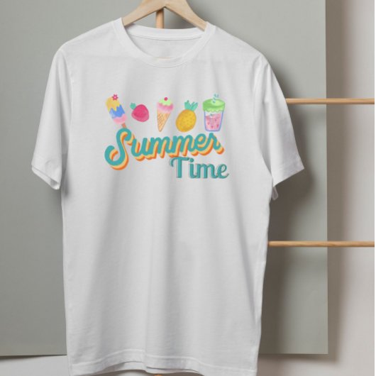 Zomertijd Vibes: Groovy blauwgroen T-shirt