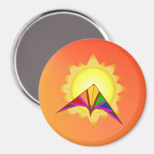 Zomertijd vlieger magneet (Voorkant / Achterkant)