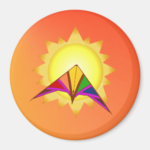 Zomertijd vlieger magneet