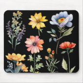 Zomertijd Wilde Bloemen Mousepad Muismat (Voorkant)