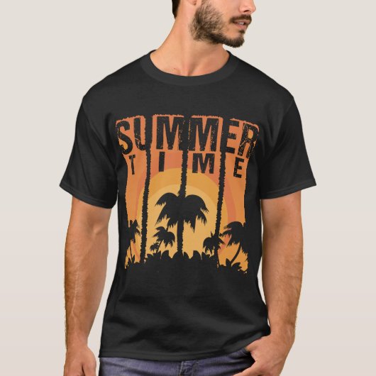 zomertijd zomer t-shirt (Voorkant)