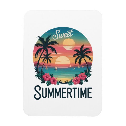Zomertijd Zomer Trip Strand Magneet (Verticaal)