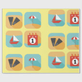 Zomertijdwerkpapier Cadeaupapier (Vlak)