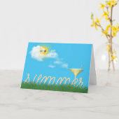 zomertouw met martini kaart (Gele Bloem)