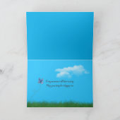 Zomertouw ontwerp met klaprozen kaart (Binnen)