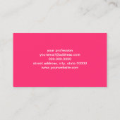 Zomertropisch goud en roze ananananaspatroon visitekaartje (Achterkant)