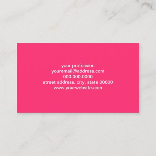 Zomertropisch goud en roze ananananaspatroon visitekaartje (Achterkant)