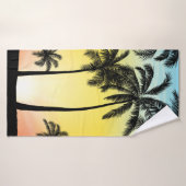 Zomertropische bomen badhanddoek (Badhanddoek)