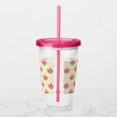 Zomertuimelaar van roze watermeloenen - 16 oz acryl drinkbeker (Rechts)