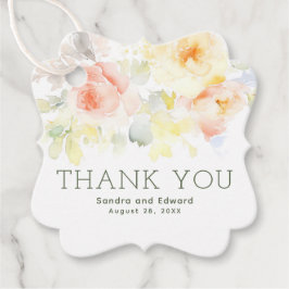 Zomertuin Bloemen Boho Elegant Dank u Bedankjes Labels