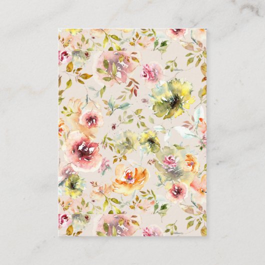 Zomertuin Bloemen Details Behuizing Kaart (Achterkant)