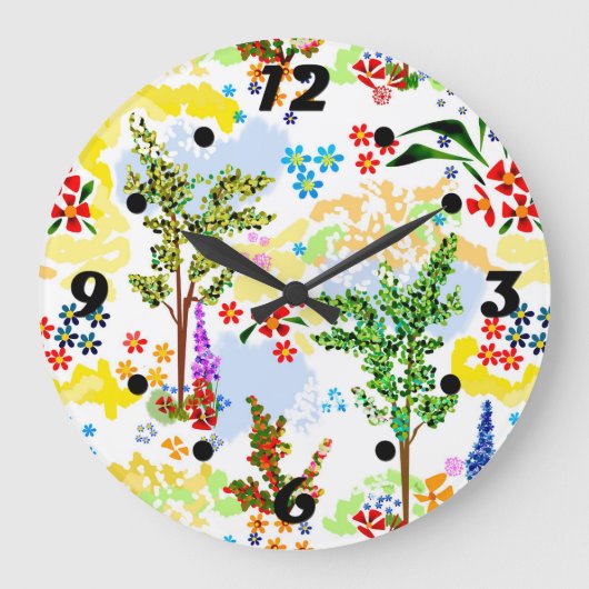 zomertuin grote klok (Voorkant)