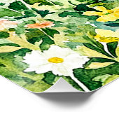 Zomertuin met vlinders perfect poster (Hoek)