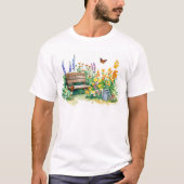 Zomertuin met vlinders t-shirt (Voorkant)