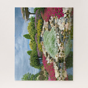 zomertuin met watervallen legpuzzel