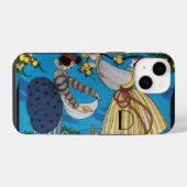 ZOMERTUIN/ MODE KOSTUUMONTWERPER MONOGRAM iPhone HOESJE (Achterkant horizontaal)