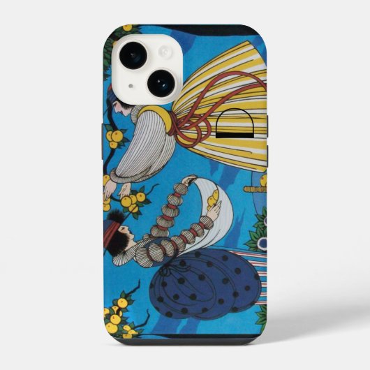 ZOMERTUIN/ MODE KOSTUUMONTWERPER MONOGRAM iPhone HOESJE (Achterkant)