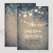 zomertuin | Rustiek Land Woodland bruiloft Kaart (Voorkant / Achterkant)