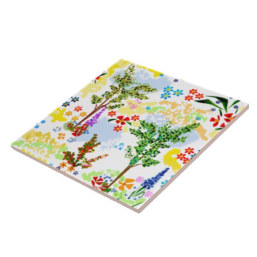 zomertuin tegeltje (Zijkant)