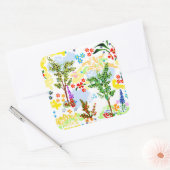 zomertuin vierkante sticker (Envelop)