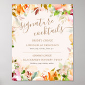 zomertuin voor bloemen voor cocktail poster (Voorkant)