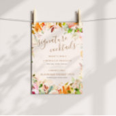 zomertuin voor bloemen voor cocktail poster