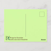 Zomertuinbladeren, vrolijke tuinieren Briefkaarten (Achterkant)