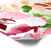 zomertuinbloem Weddenschap WelkomstPoster Poster (Hoek)