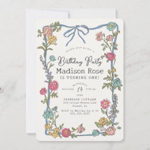Zomertuinfeest Bright Floral Verjaardagsfeest