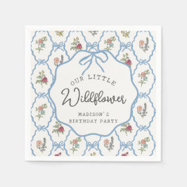 Zomertuinfeest Bright Floral Verjaardagsfeest Servet