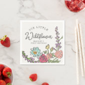 Zomertuinfeest Bright Floral Verjaardagsfeest Servet (Insitu)