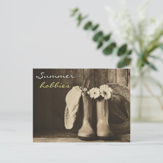  zomertuingereedschap briefkaarten (Staand voorkant)