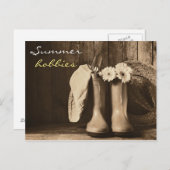  zomertuingereedschap briefkaarten (Voorkant / Achterkant)