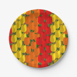 zomertulpenveld papieren bordje