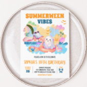 ZomerTussen Halloween Pool Verjaardag Kaart