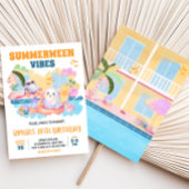 ZomerTussen Halloween Pool Verjaardag Kaart