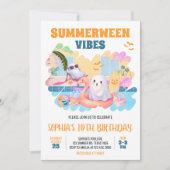 ZomerTussen Halloween Pool Verjaardag Kaart (Voorkant)