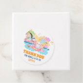 ZomerTussen Halloween Pool Verjaardag Ronde Favori Bedankjes Labels (In situ)