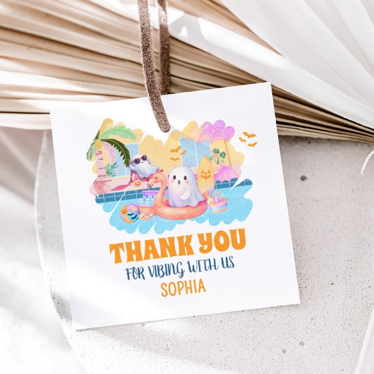 ZomerTussen Halloween Pool Verjaardagsplein Bedankjes Labels