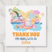 ZomerTussen Halloween Pool Verjaardagsplein Bedankjes Labels (Voorkant)